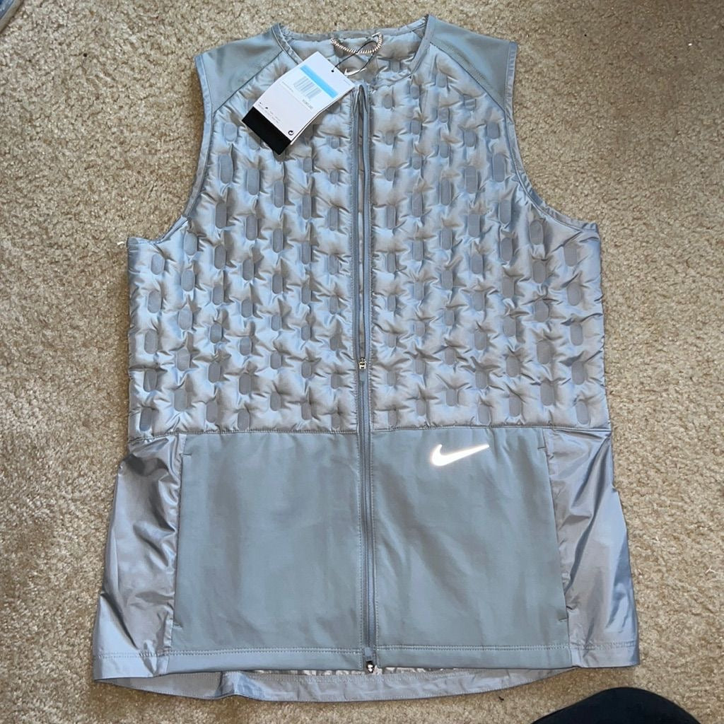 Veste Nike running sans manche gris
